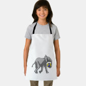 Elefant beim Handball-Sport Schürze (Insitu)