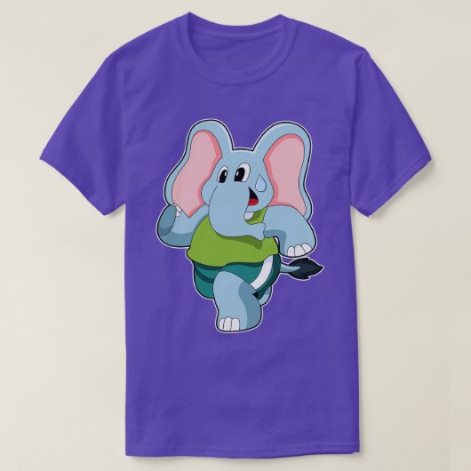 Elefant beim Laufen T-Shirt (Design vorne)