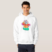Elefant beim Snowboarden mit Snowboard Hoodie (Vorne ganz)