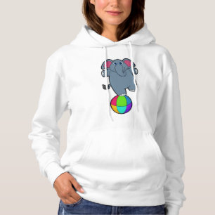 Elefant beim Zirkus mit Zirkusball Hoodie