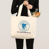 Elefant-Bibliotheks-Tasche Jumbo Stoffbeutel (Vorderseite (Produkt))