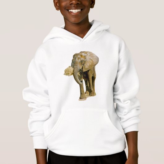 Elefant-Bild Hoodie (Vorderseite)