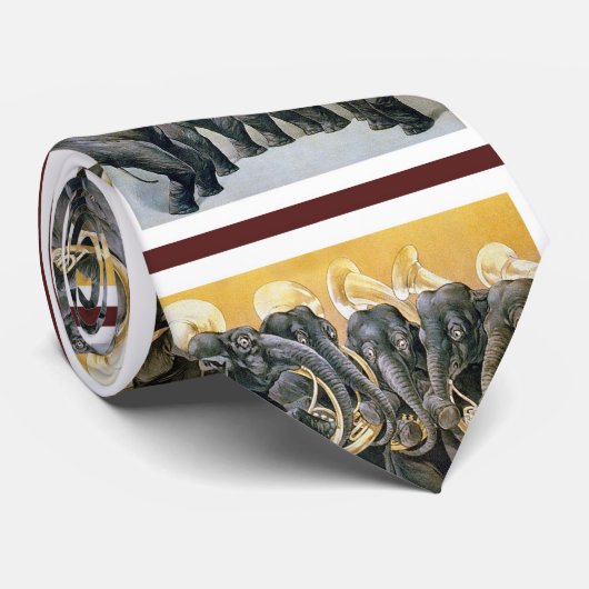 Elefant-Blaskapelle Krawatte (Gerollt)