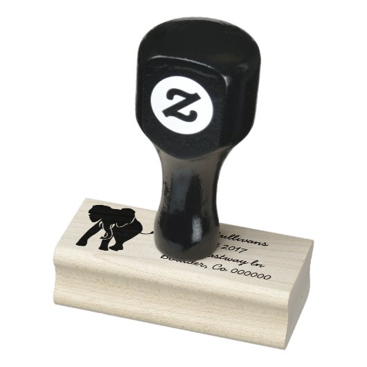 Elefant-Briefmarke Gummistempel (Stempel)