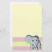 Elefant Briefpapier (Vorne/Hinten)