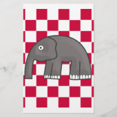 Elefant Briefpapier (Vorderseite)