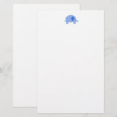 Elefant Briefpapier (Vorne/Hinten)