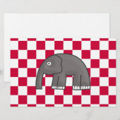 Elefant Briefpapier (Vorne/Hinten)