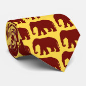Elefant Brown Krawatte (Gerollt)