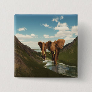 Elefant Button