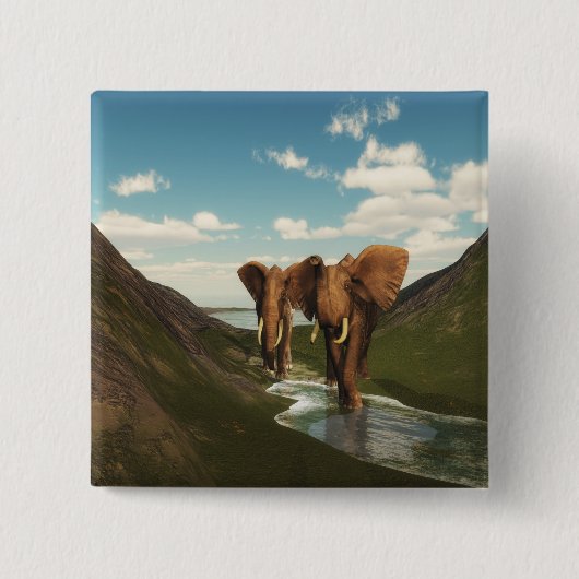 Elefant Button (Vorderseite)