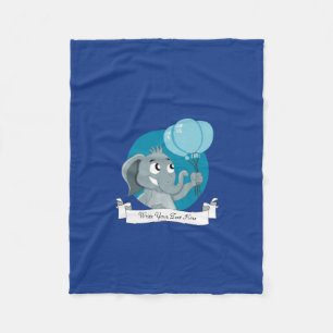 Elefant Cartoon Fleecedecke