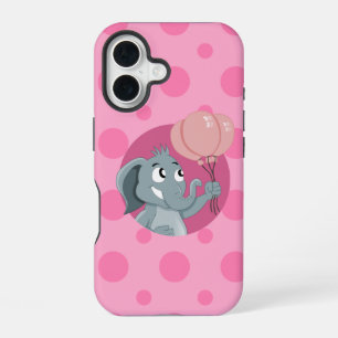 Elefant Cartoon iPhone 16 Hülle