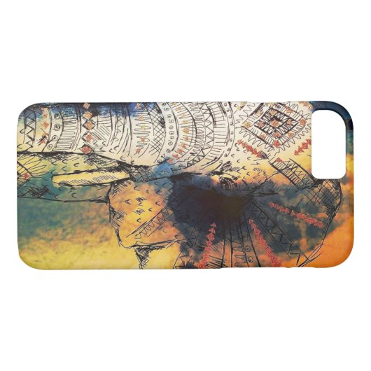 Elefant Case-Mate iPhone Hülle (Rückseite (Horizontal))