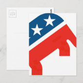 Elefant custom personalize diy Anniversaries Postkarte (Vorne/Hinten)