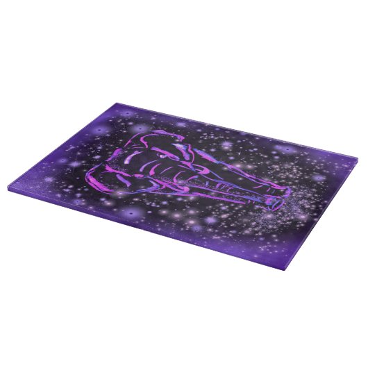 Elefant Cutting Board Walking in der Starry Night Schneidebrett (Ecke)