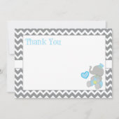 Elefant danken Ihnen zu kardieren Dankeskarte (Vorderseite)