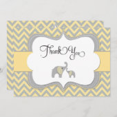 Elefant danken Ihnen zu kardieren Dankeskarte (Vorne/Hinten)