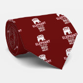 Elefant das andere rote Fleisch Krawatte (Gerollt)