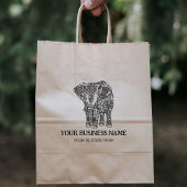 Elefant dekoriert, maßgeschneidert, groß gummistempel