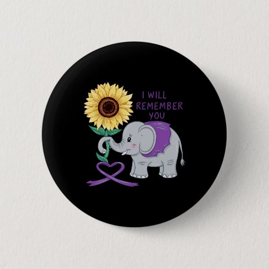 Elefant, den ich für dich in Erinnerung behalten w Button (Vorderseite)