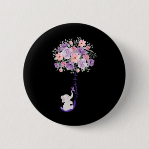 Elefant, den ich für dich lila Sonnenblume merken Button