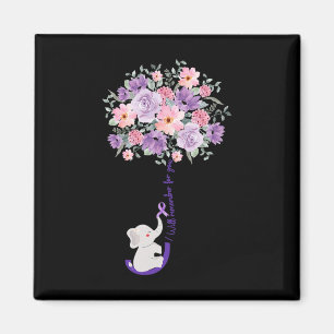 Elefant, den ich für dich lila Sonnenblume merken Magnet