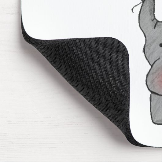 Elefant, der Ballon hält Mousepad (Ecke)