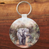 Elefant, der durch den Schlüsselanhänger kommt (Vorderseite)
