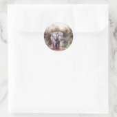 Elefant, der durch den Sticker kommt (Tasche)