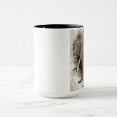 Elefant, der durch die Mauer bricht Tasse (Zentrum)