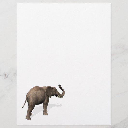 Elefant, der eine Selfie einnimmt (Vorderseite)