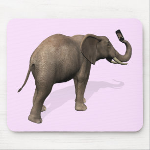 Elefant, der eine Selfie einnimmt Mousepad