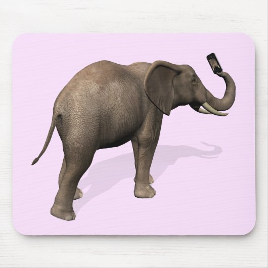 Elefant, der eine Selfie einnimmt Mousepad (Vorne)