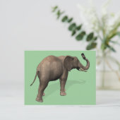 Elefant, der eine Selfie einnimmt Postkarte (Stehend Vorderseite)