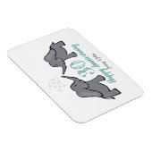 Elefant der Perlenhochzeit Magnet (Rechte Seite)