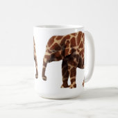 Elefant, der sein eine Giraffe denkt Kaffeetasse (VorderseiteRechts)