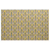 Elefant, der sich durch das Fenster stößt Stoff (Fat Quarter (45,7 x 55,9 cm))