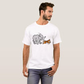 Elefant, der Tiger jagt T-Shirt (Vorne ganz)