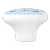 Elefant des niedlichen Cartoon auf blauem Hintergr Keramikknauf (Seitenansicht)