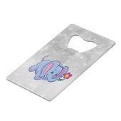 Elefant des niedlichen Cartoon Geldbeutel Flaschenöffner (Vorderseite Schrägansicht)
