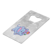 Elefant des niedlichen Cartoon Geldbeutel Flaschenöffner (Rückseite Schrägansicht)