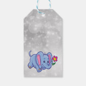 Elefant des niedlichen Cartoon Geschenkanhänger (Rückseite)