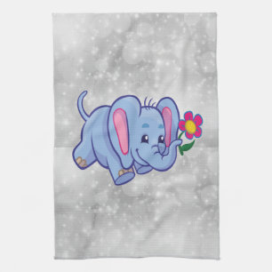 Elefant des niedlichen Cartoon Geschirrtuch