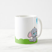 Elefant des niedlichen Cartoon Kaffeepause Tasse (VorderseiteRechts)