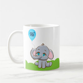 Elefant des niedlichen Cartoon Kaffeepause Tasse