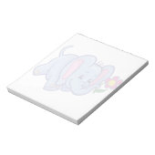 Elefant des niedlichen Cartoon Notizblock (Rotiert)