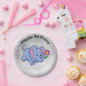 Elefant des niedlichen Cartoon Pappteller (Party)