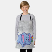Elefant des niedlichen Cartoon Schürze (Getragen)