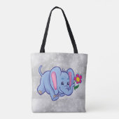 Elefant des niedlichen Cartoon Tasche (Rückseite)